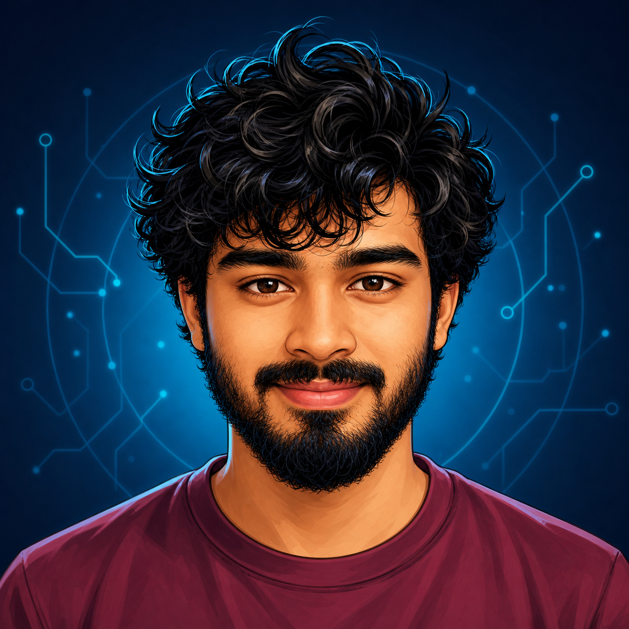 AI-stylized professional portrait of Shivam Gupta